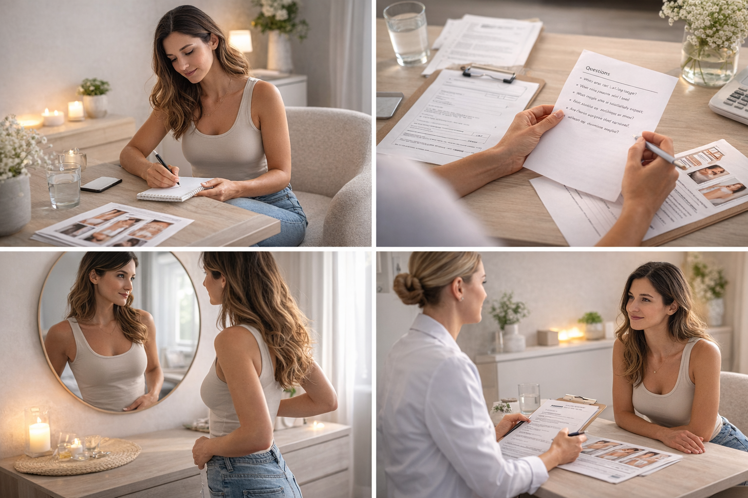 Illustration of a person standing at a crossroads, looking thoughtful and calm, representing the process of making an informed decision about treatment