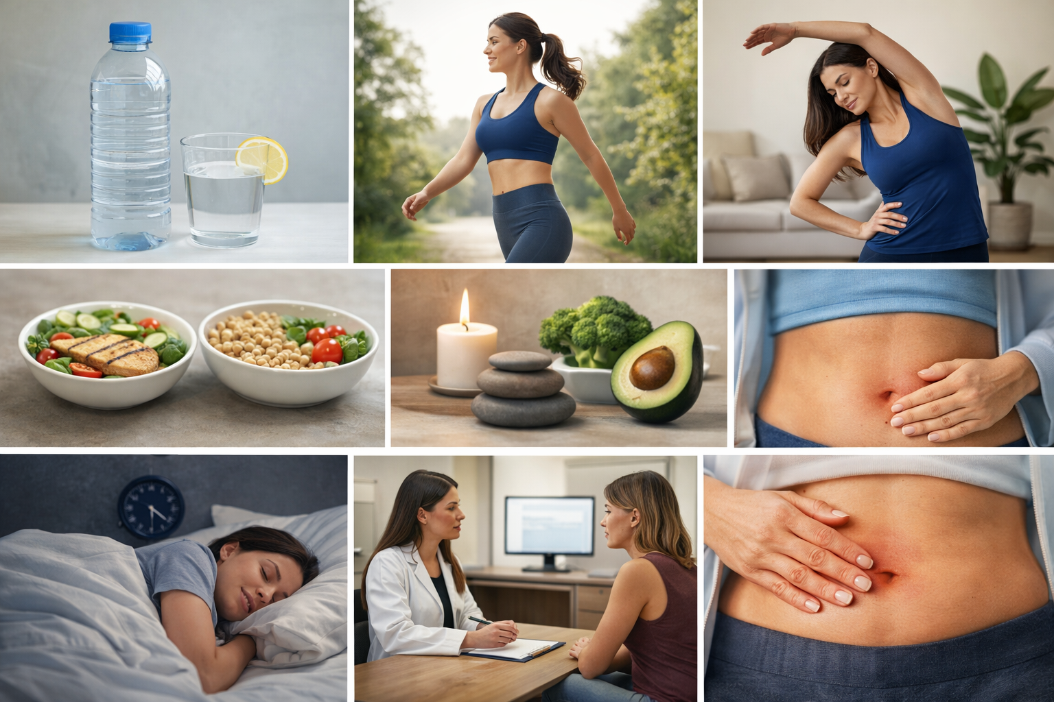 Illustration of a person sitting comfortably with a cup of tea, representing self-care and recovery after treatment